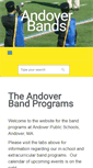 Mobile Screenshot of andoverbands.com